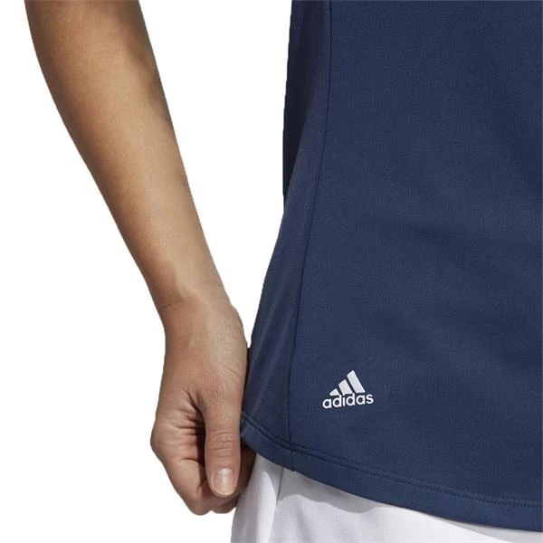 ADIDAS Ladies Ultimate 365 Solid Sleeveless Polo Shirt Crew Navy - Image 6