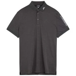 J.Lindeberg Gents Tour Tech Regular Fit Polo Shirt Volcanic Ash Melange (U228)