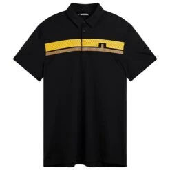 J.Lindeberg Gents Clark Reg Fit Polo Black