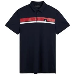 J.Lindeberg Gents Clark Reg Fit Polo Navy