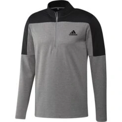 ADIDAS Gents ¼ Zip UPF Lightweight Sweater Grey