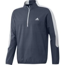 ADIDAS Gents Primegreen Printed ¼ Zip Top Navy - Black