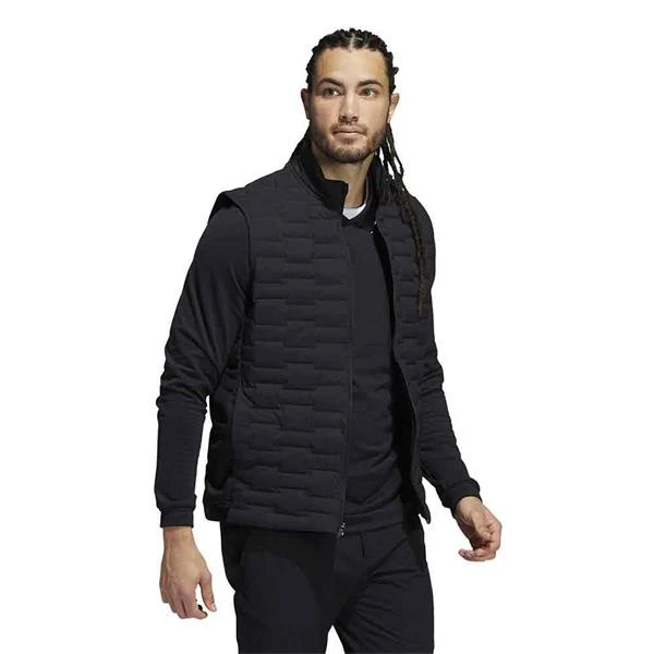 ADIDAS Gents Frost Guard Full-Zip Padded Vest Black - Image 4