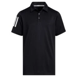 ADIDAS Junior - Boys 3-Stripe Polo Shirt Black
