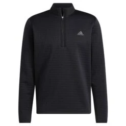 ADIDAS Gents DWR ¼ Zip Sweatshirt Black