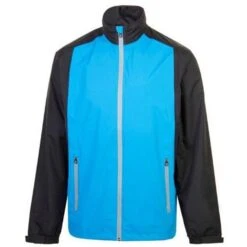 Junior AquaStorm PX1 Rain Jacket Blue - Black