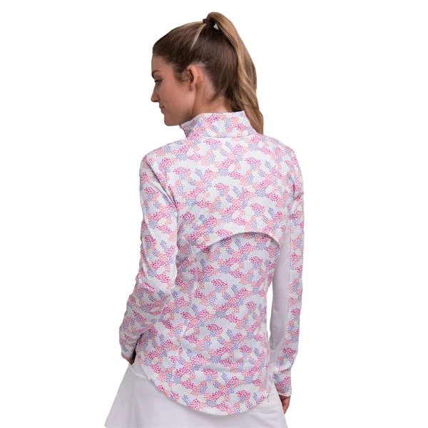 Ladies Renae Zip Mock Razzle - Image 2