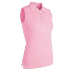 Ladies Jenna Sleeveless Performance Pique Polo Shirt Candy