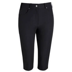 Ladies Phoebe Lightweight Pedal Pushers Black