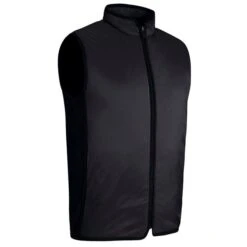 Gents Shiel Z-Frnt Rib Padded Gilet Black