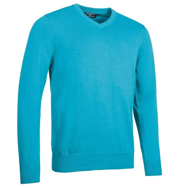 Gents Glencoe V-Neck Sweater Aqua