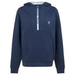 Original Penguin Gents Performance Golf Hoodie Black Iris