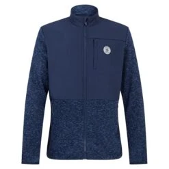 Original Penguin Gents 90's Colour Block Full Zip Black Iris Heather (413)