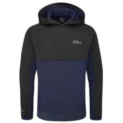 Oscar Jacobson Gents Trapp Fleece Hoodie Navy - Black
