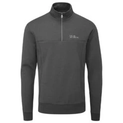 Oscar Jacobson Gents Hawkes Tour II ½ Zip Pullover Pewter