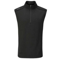 Ping Gents Ramsey ½ Zip Fleece Vest Black