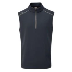 Ping Gents Ramsey ½ Zip Fleece Vest Navy
