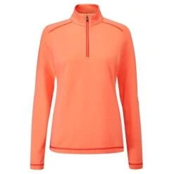 Ping Ladies Sonya ¼ Zip Midlayer Zip Top Melon