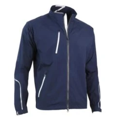 Gents Power Torque Waterproof Jacket Navy - Metallic Silver