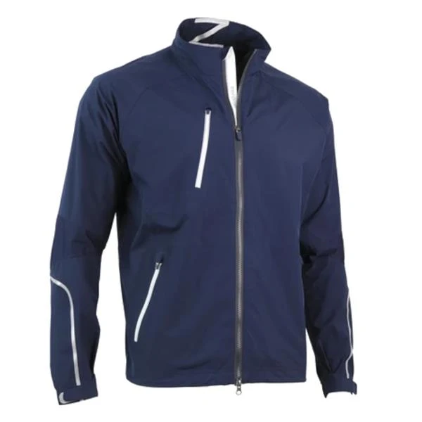 Gents Power Torque Waterproof Jacket Navy - Metallic Silver