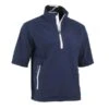 Gents Power Torque ¼ Zip Short Sleeve Waterproof Top Navy - White