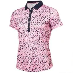 Ladies Melanie Printed Polo Shirt Sepa Print