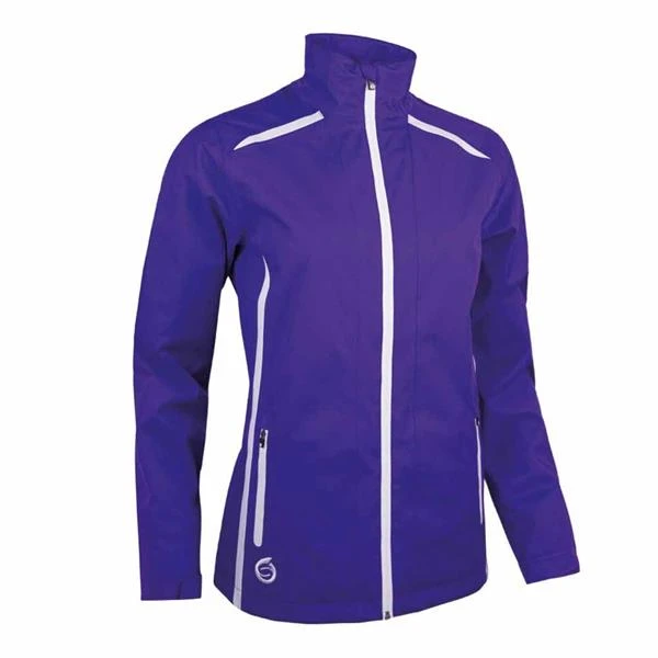 Killy Ladies Waterproof Jacket Purple - White