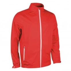 Gents Whisperdry Luxelight Waterproof Jacket Red - Silver