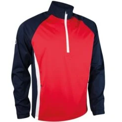 Gents Nevis Windshirt Red - Navy - White