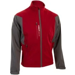 Gents Tour Flex Elite Waterproof Jacket Red - Grey