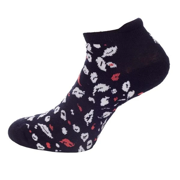 Patterened Socks 3-Pairs Navy - Coral - Image 4